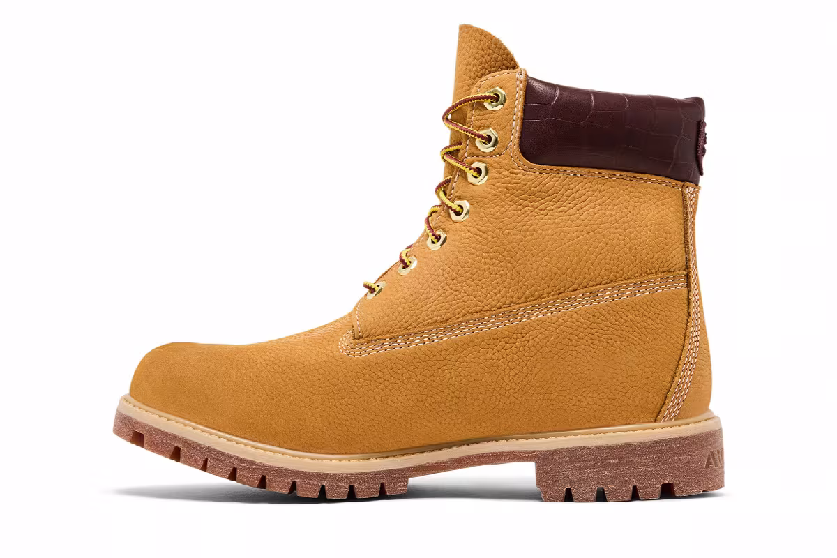 Avirex x Timberland 6 Inch Premium Waterproof Boot Wheat, view 4