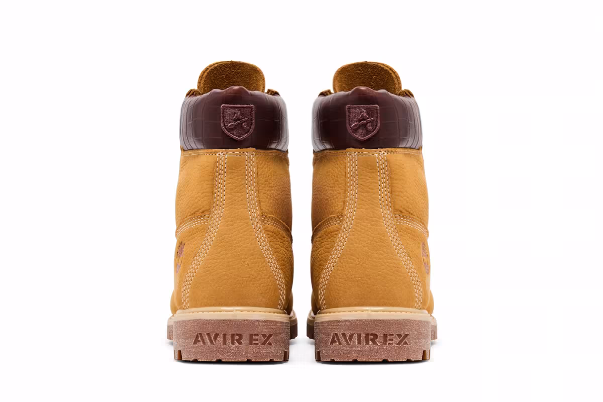 Avirex x Timberland 6 Inch Premium Waterproof Boot Wheat, view 7