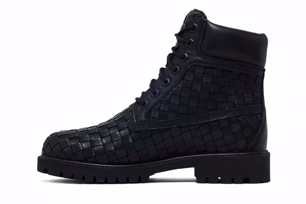 Timberland 6 Inch Premium Boot Woven Black, view 4