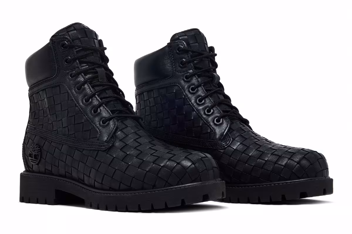 Timberland 6 Inch Premium Boot Woven Black, view 9