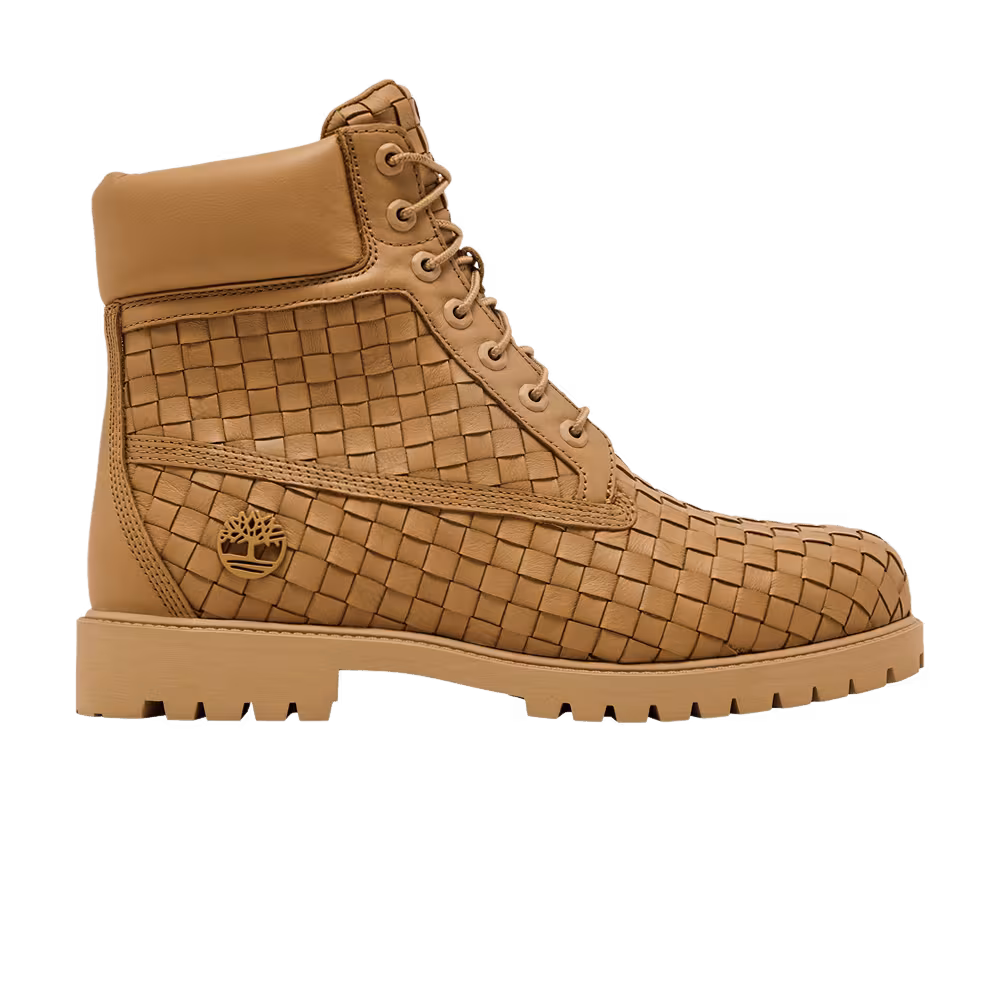 Timberland 6 Inch Premium Boot Woven Medium Beige Full Grain