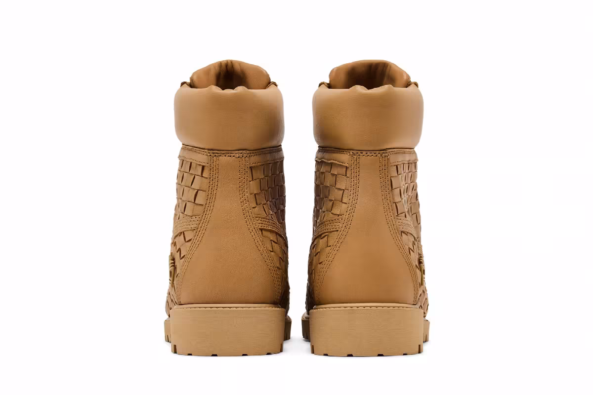 Timberland 6 Inch Premium Boot Woven Medium Beige Full Grain, view 7