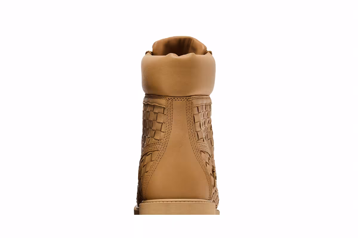 Timberland 6 Inch Premium Boot Woven Medium Beige Full Grain, view 8