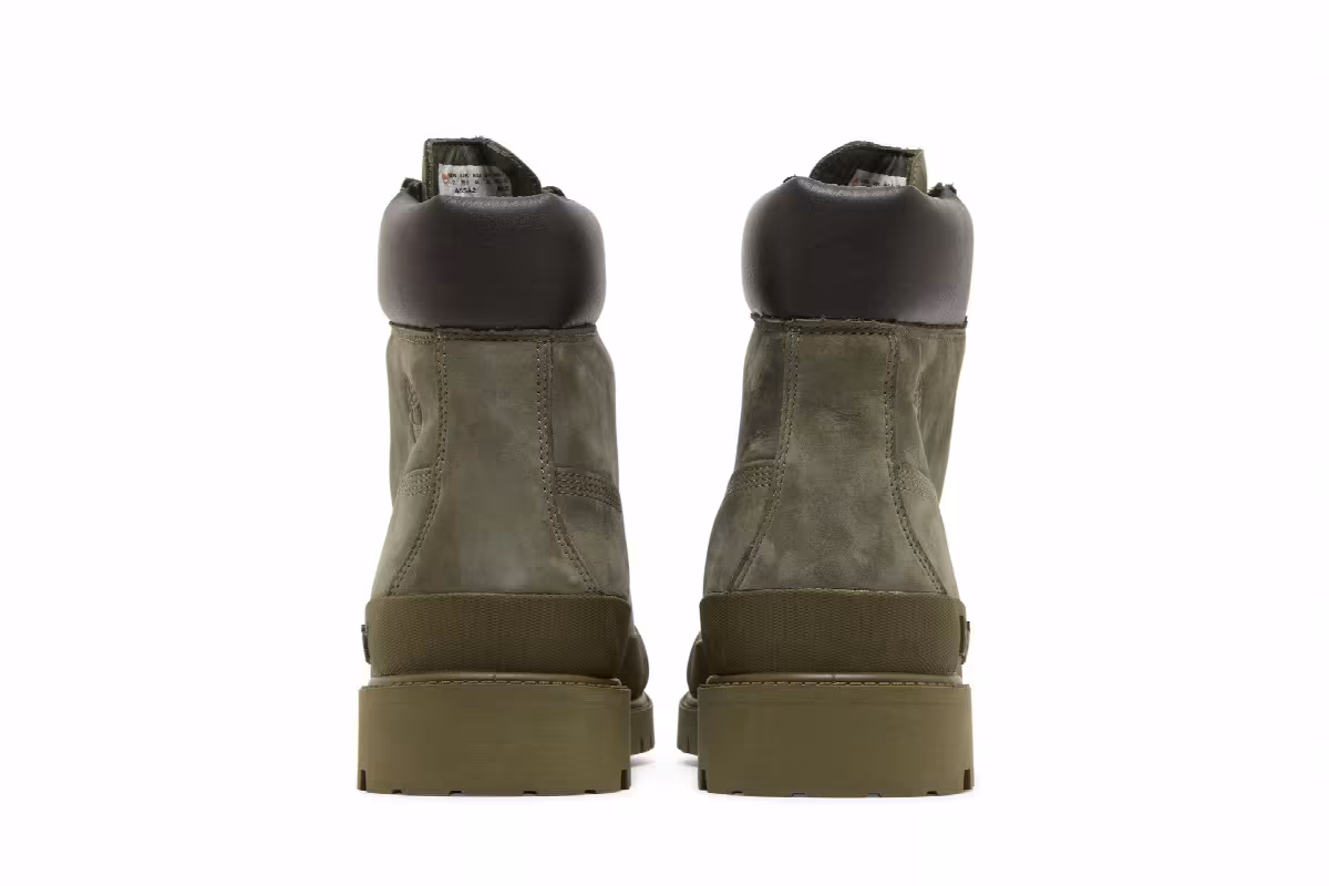 Bee Line x Timberland 6 Inch Premium Rubber Toe Boot Dark Green, view 7