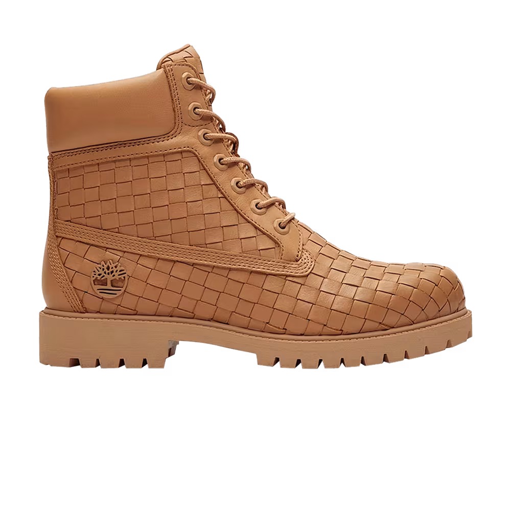 Timberland 6 Inch Premium Boot Woven Medium Beige Full Grain