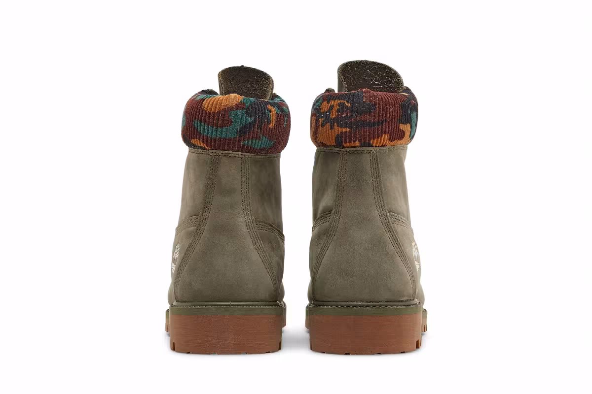 Timberland 6 Inch Heritage Warm Lined Boot Dark Green Camo, view 7