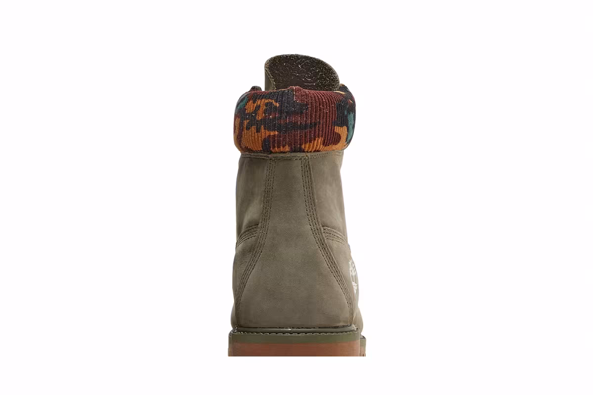 Timberland 6 Inch Heritage Warm Lined Boot Dark Green Camo, view 8