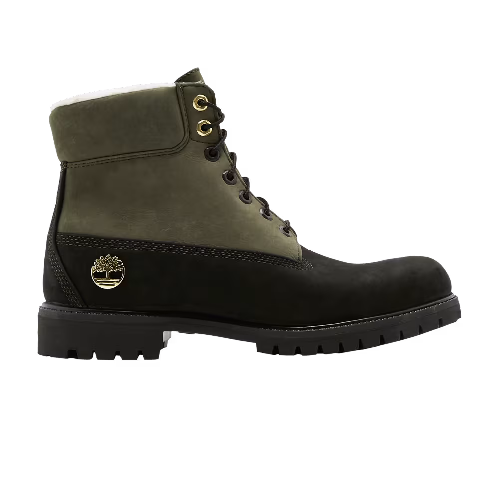 Timberland 6 Inch Fleece Lined Waterproof Boot Black Grape Leaf