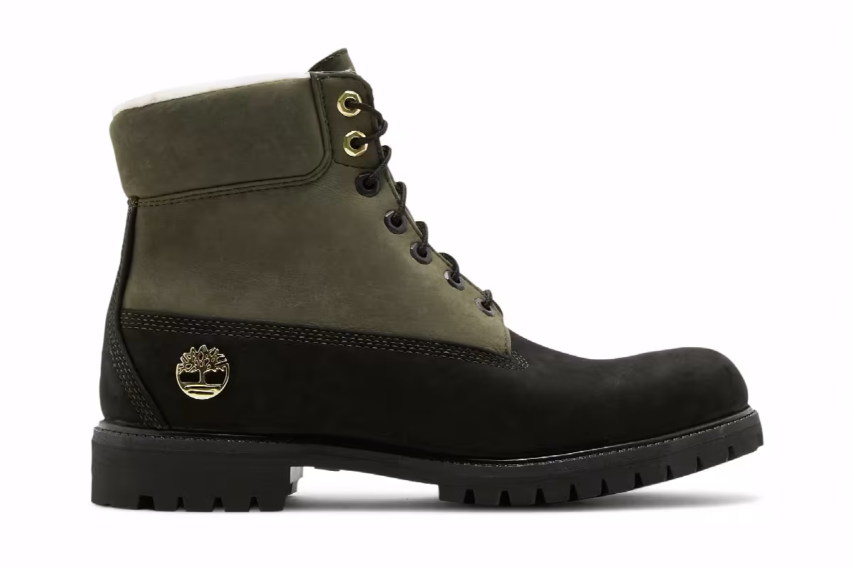 Timberland 6 Inch Fleece Lined Waterproof Boot Black Grape Leaf, view 2