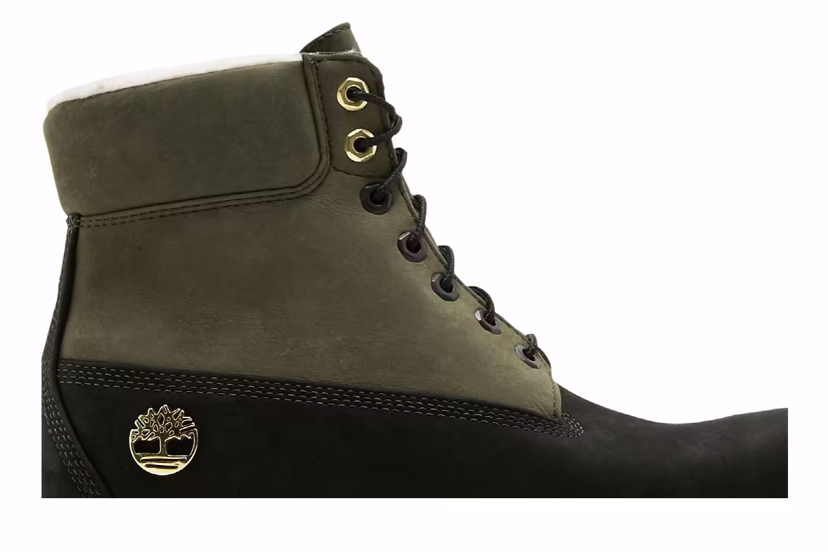 Timberland 6 Inch Fleece Lined Waterproof Boot Black Grape Leaf, view 3