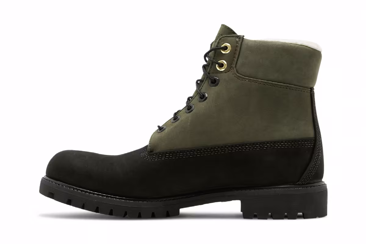 Timberland 6 Inch Fleece Lined Waterproof Boot Black Grape Leaf, view 4