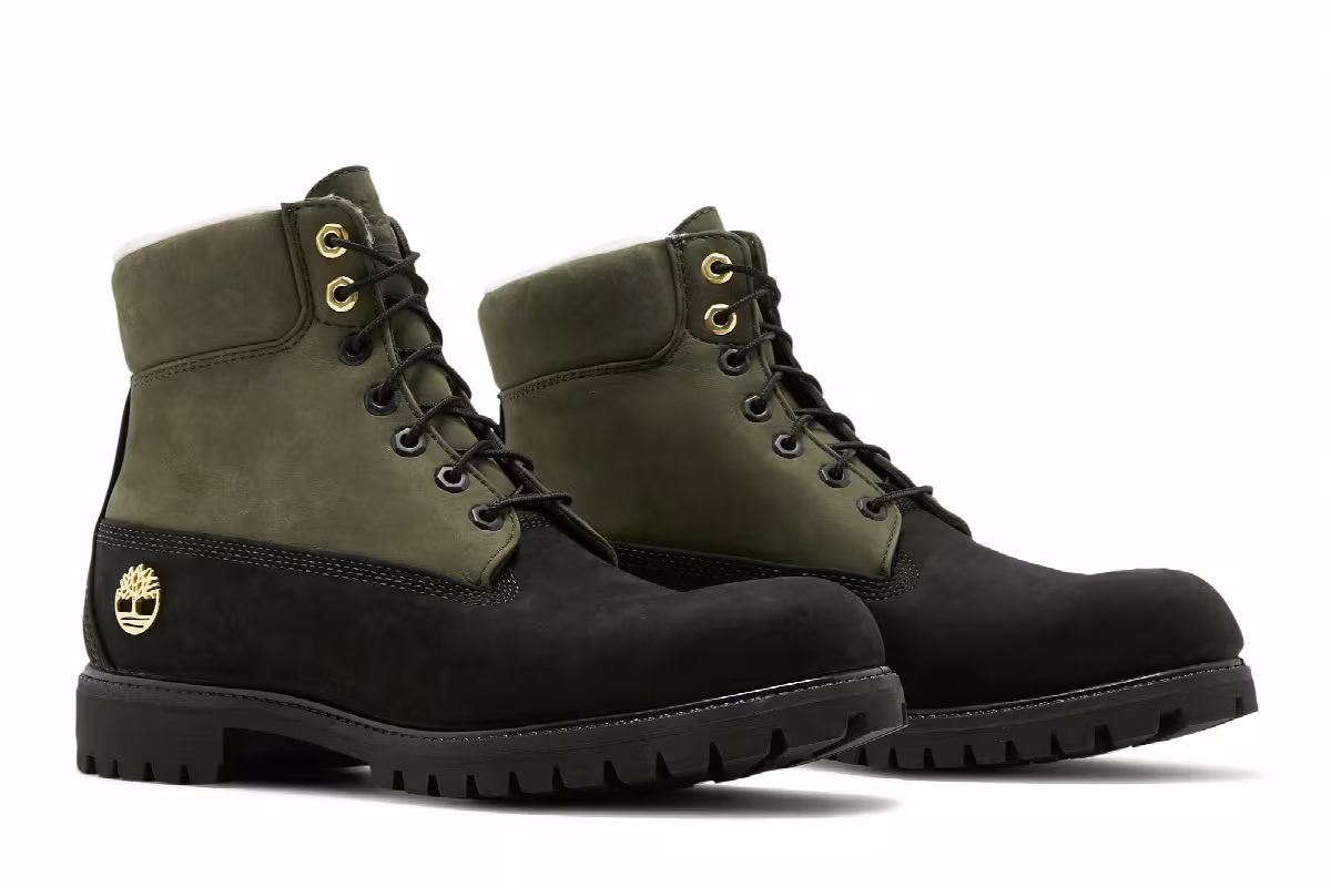 Timberland 6 Inch Fleece Lined Waterproof Boot Black Grape Leaf, view 9