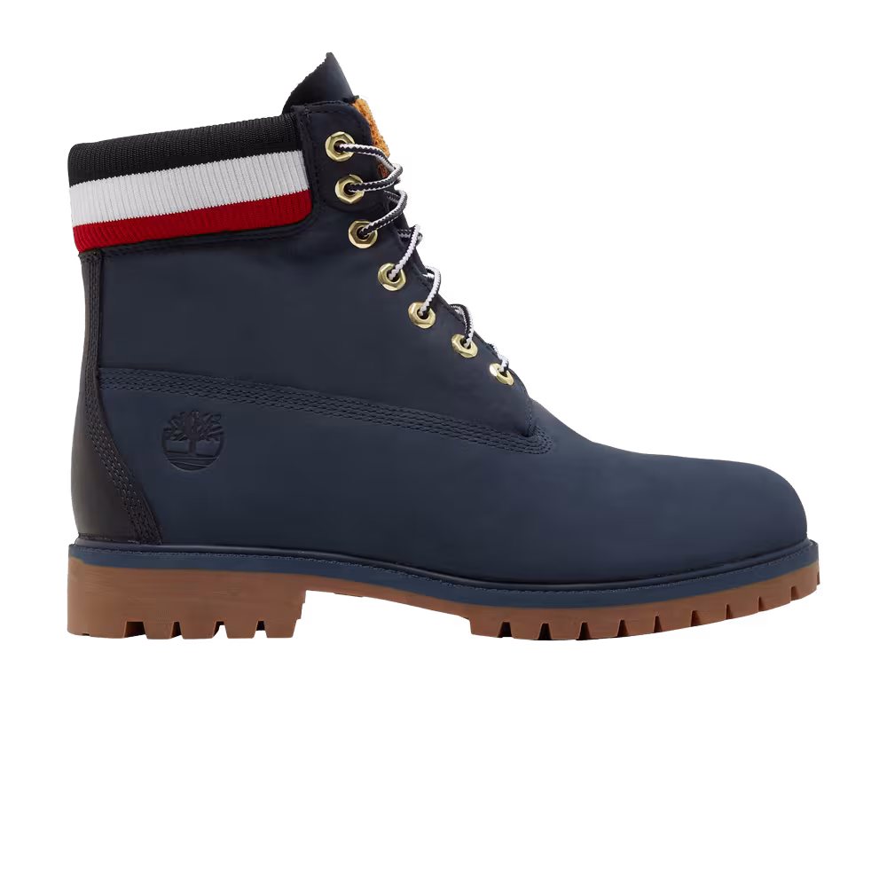 Timberland 6 Inch Heritage Warm Lined Boot Navy Red
