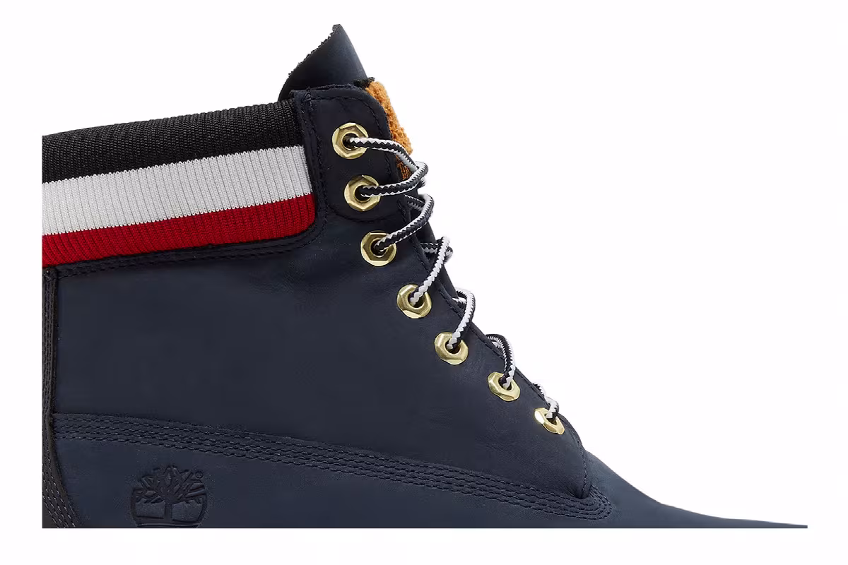 Timberland 6 Inch Heritage Warm Lined Boot Navy Red, view 3