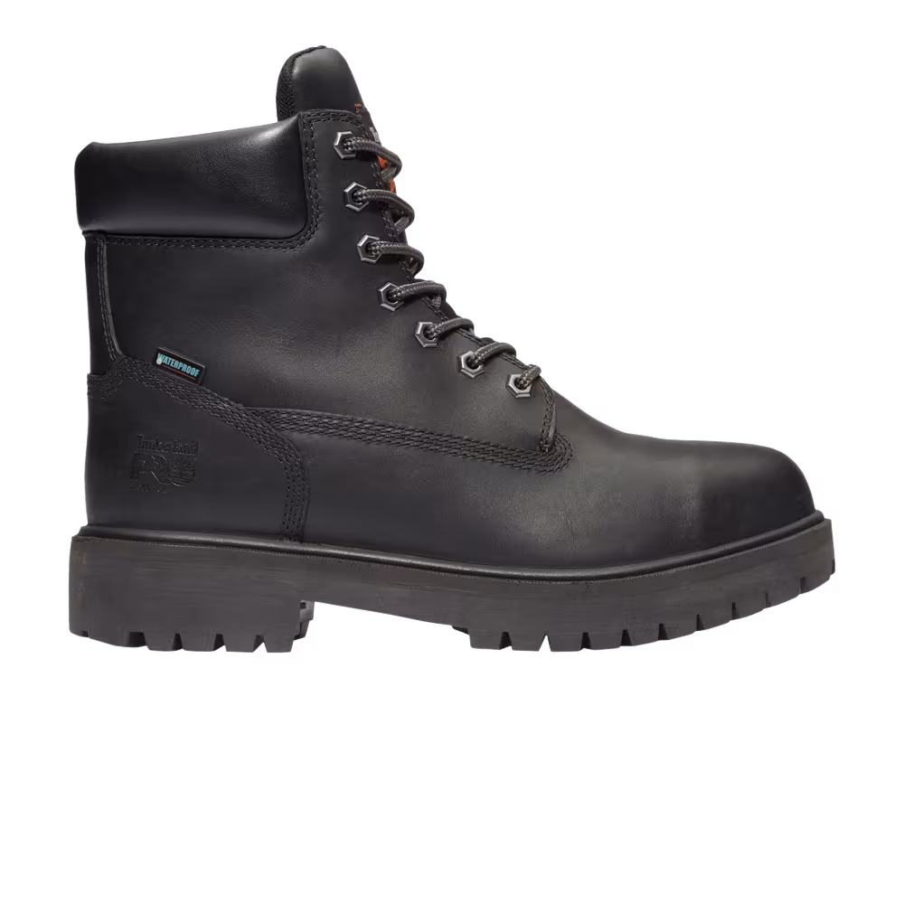Timberland 6 Inch Pro Steel Toe Waterproof 200G Insulated Boot Black