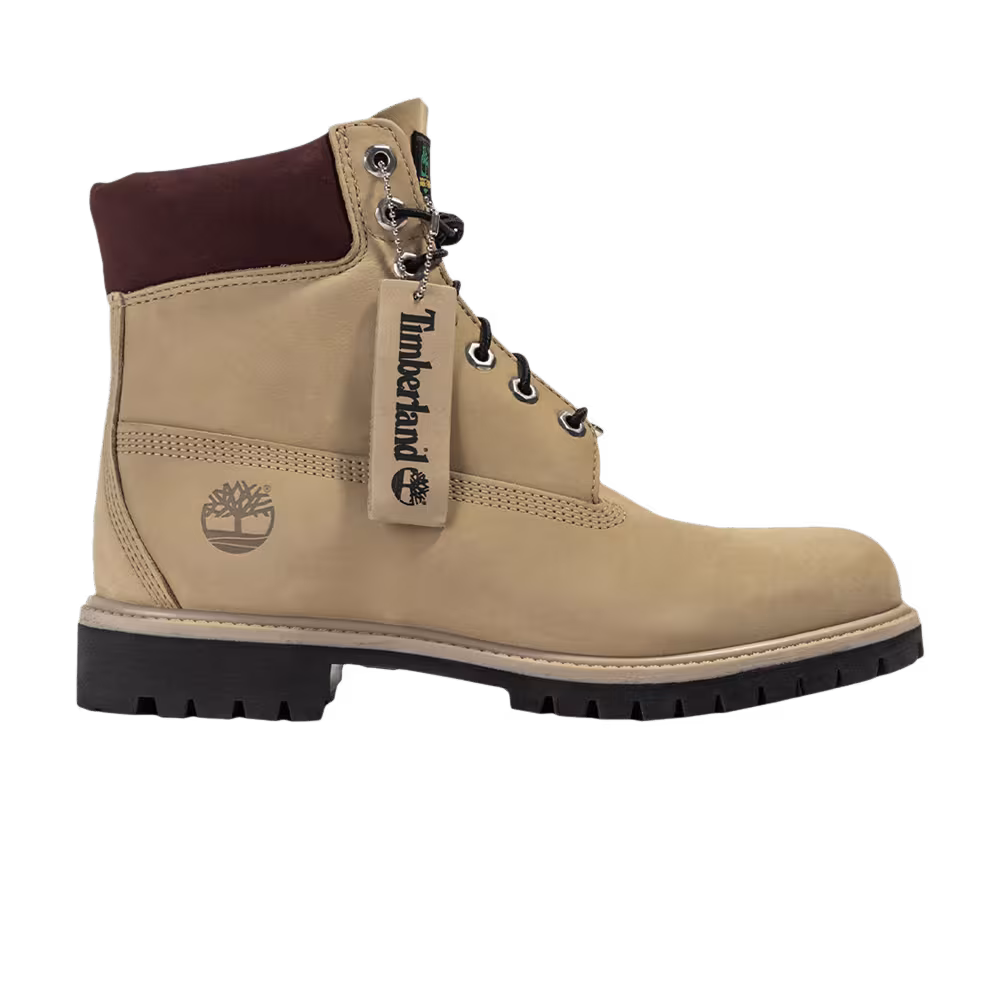 Timberland 6 Inch Premium Boot Light Beige Red