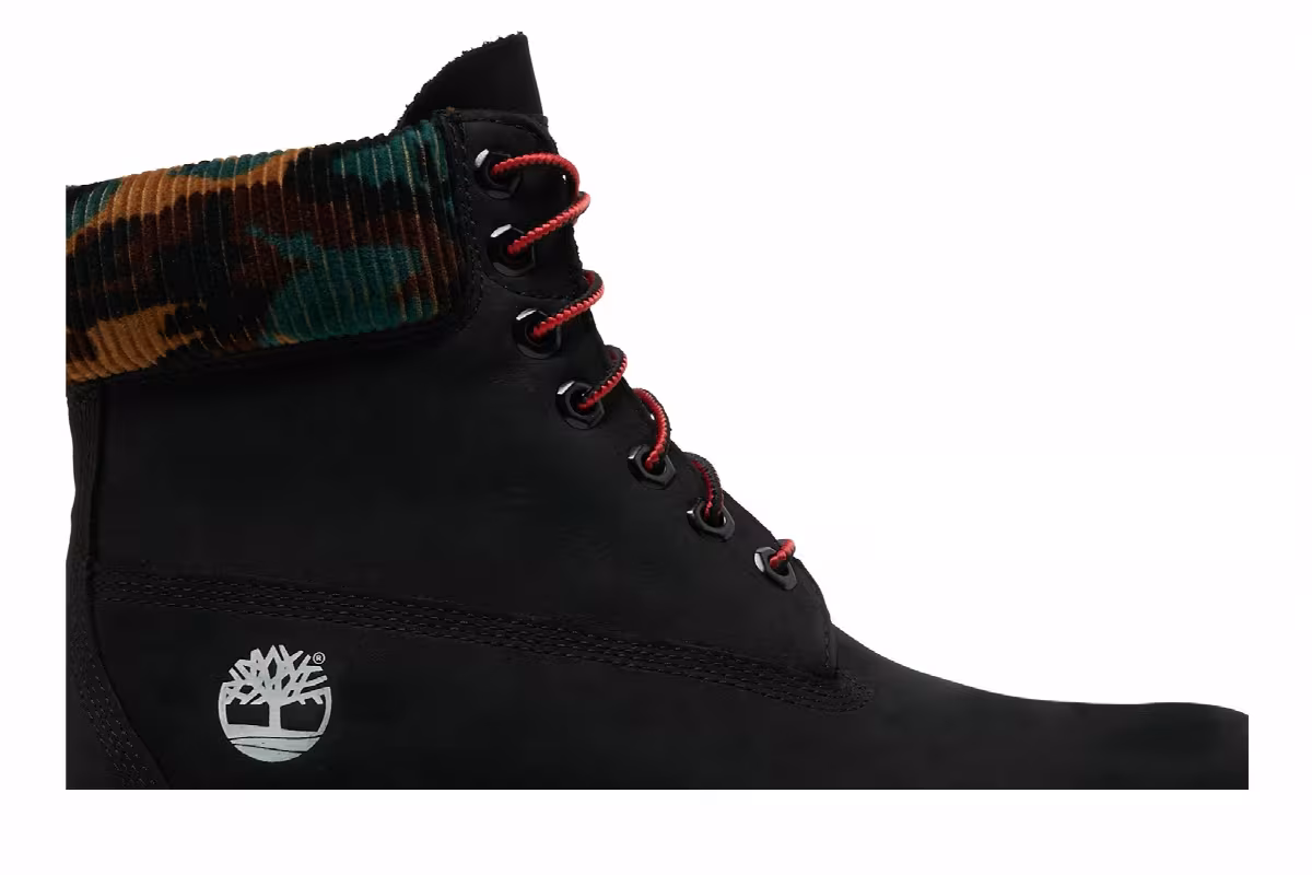 Timberland 6 Inch Heritage Warm Lined Boot Black Camo, view 3