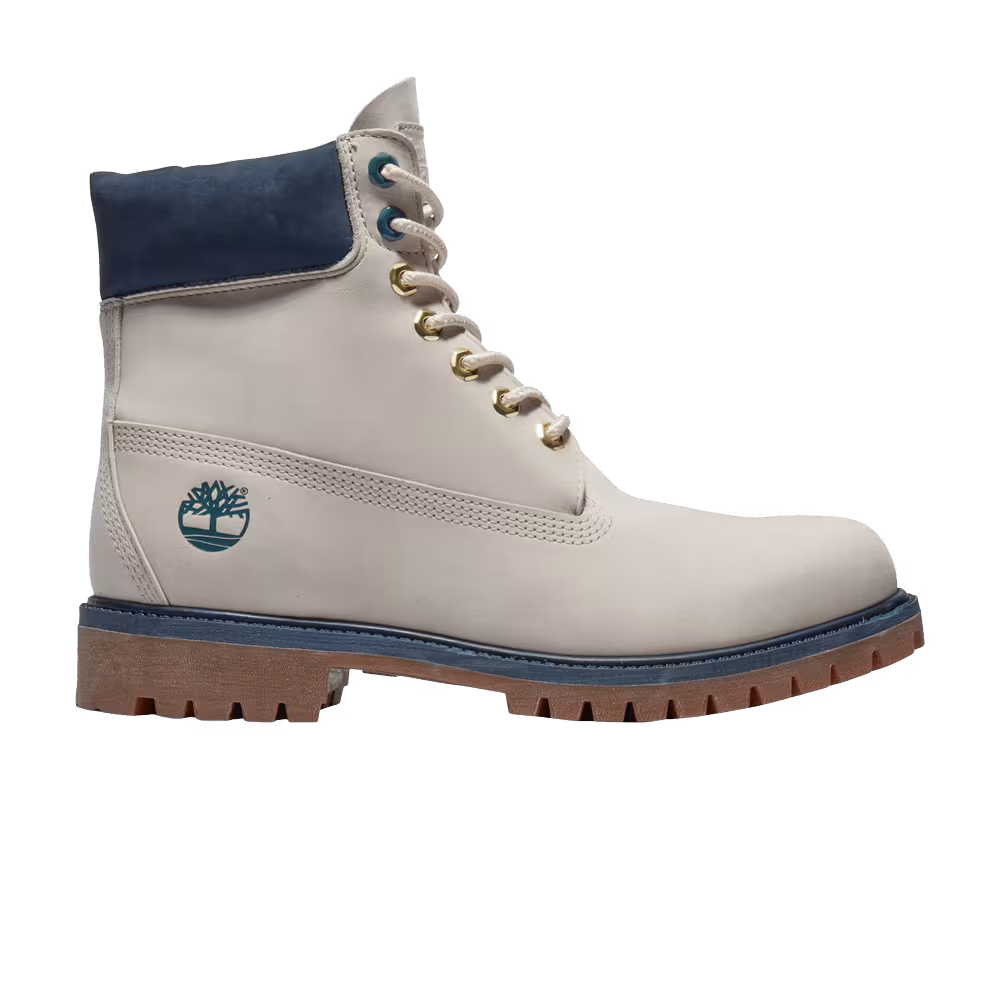 Timberland 6 Inch Premium Waterproof Boot White Navy