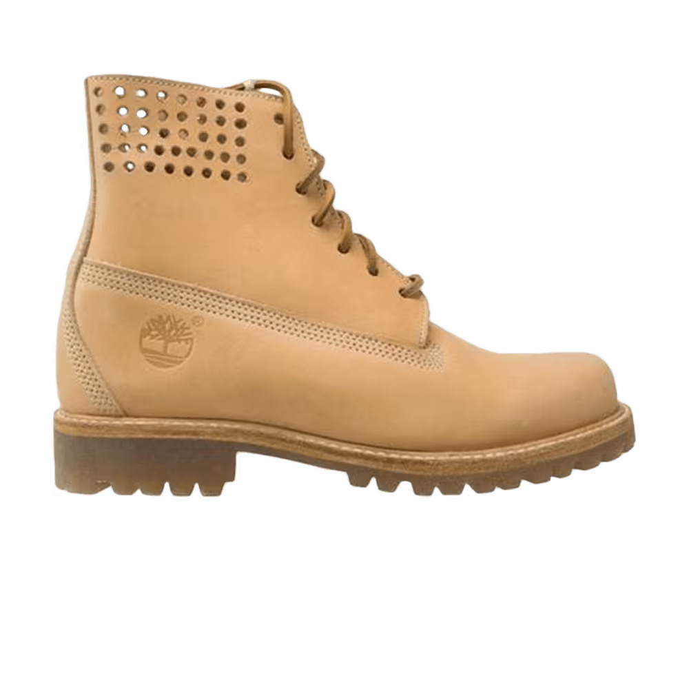 Timberland 6 Inch Premium Perforated Veg Tan