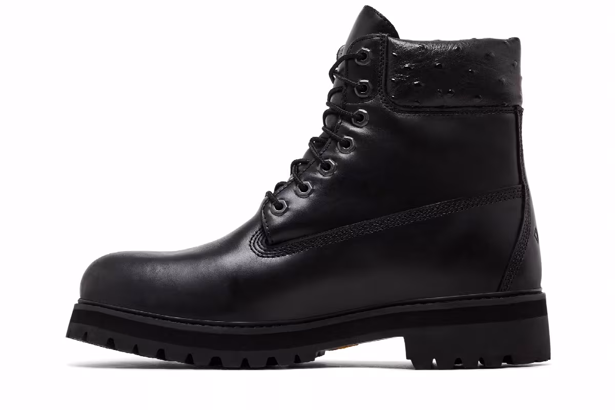 Timberland 6 Inch Premium Stack Boot Black, view 4