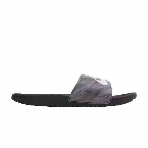 Nike Kawa SE Slide GS 'Black Pure Platinum Camo'