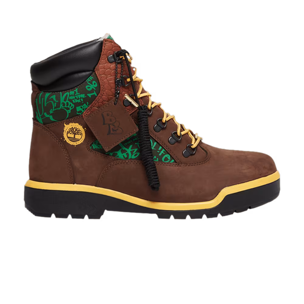 Desus & Mero x Timberland 6 Inch Waterproof Field Boot Dark Brown Crocodile