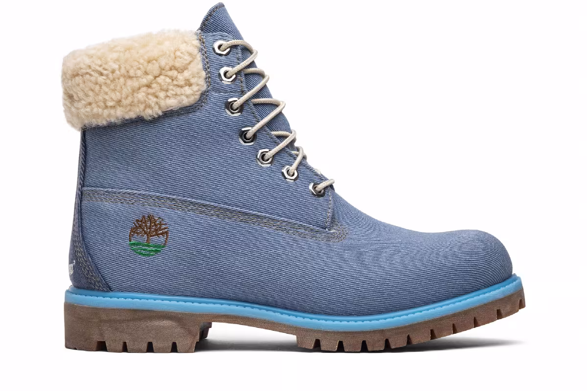 Just Don x Timberland 6 Inch Fabric Boot Blue, view 2