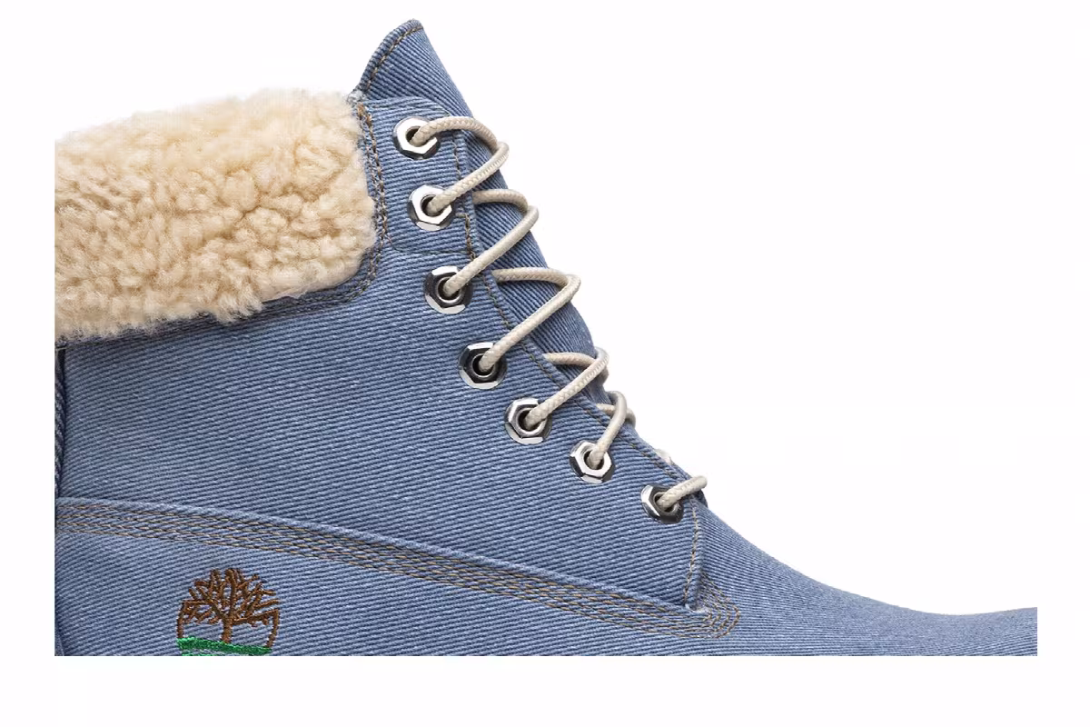 Just Don x Timberland 6 Inch Fabric Boot Blue, view 3