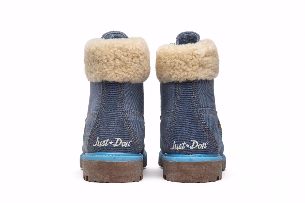 Just Don x Timberland 6 Inch Fabric Boot Blue, view 7