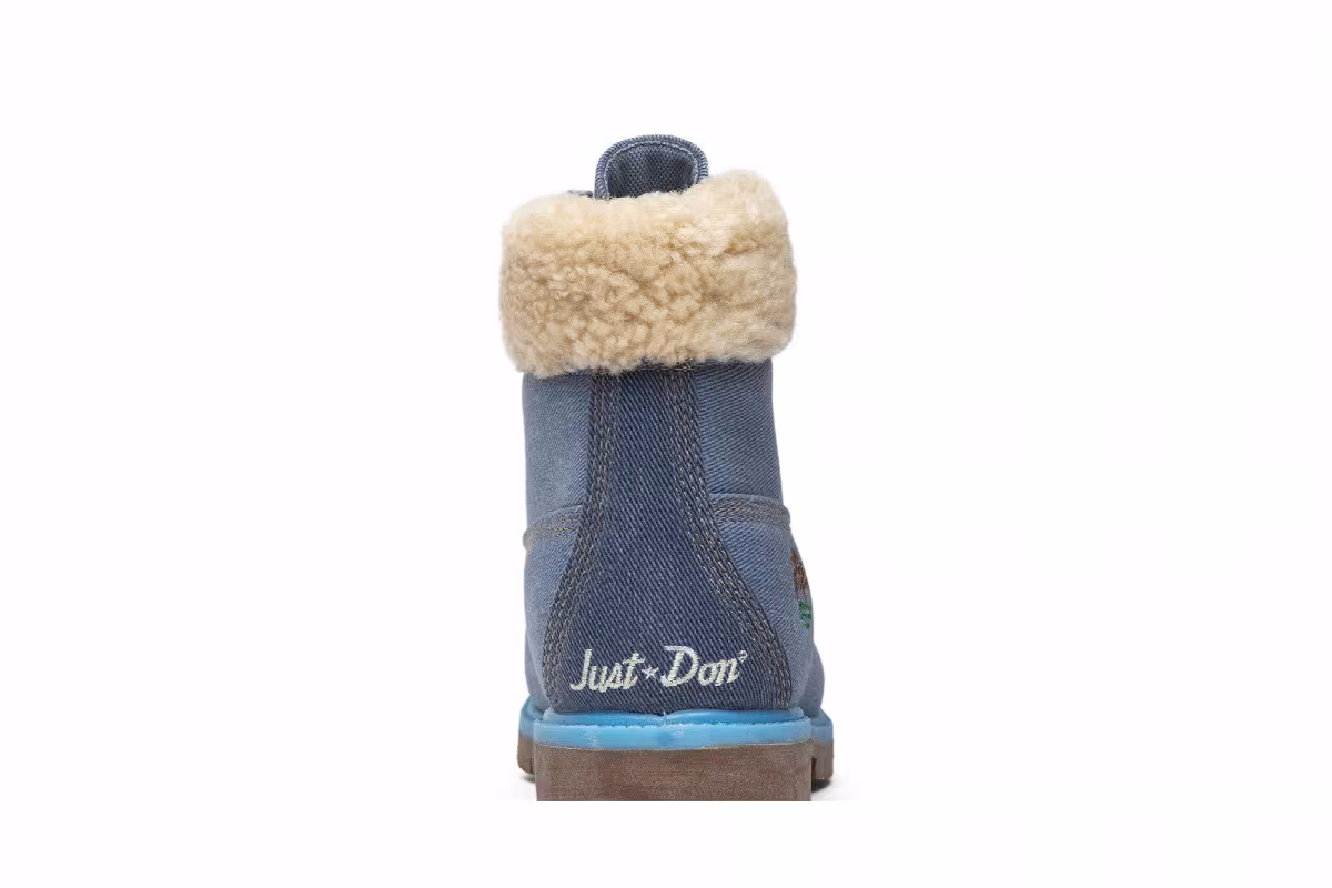 Just Don x Timberland 6 Inch Fabric Boot Blue, view 8