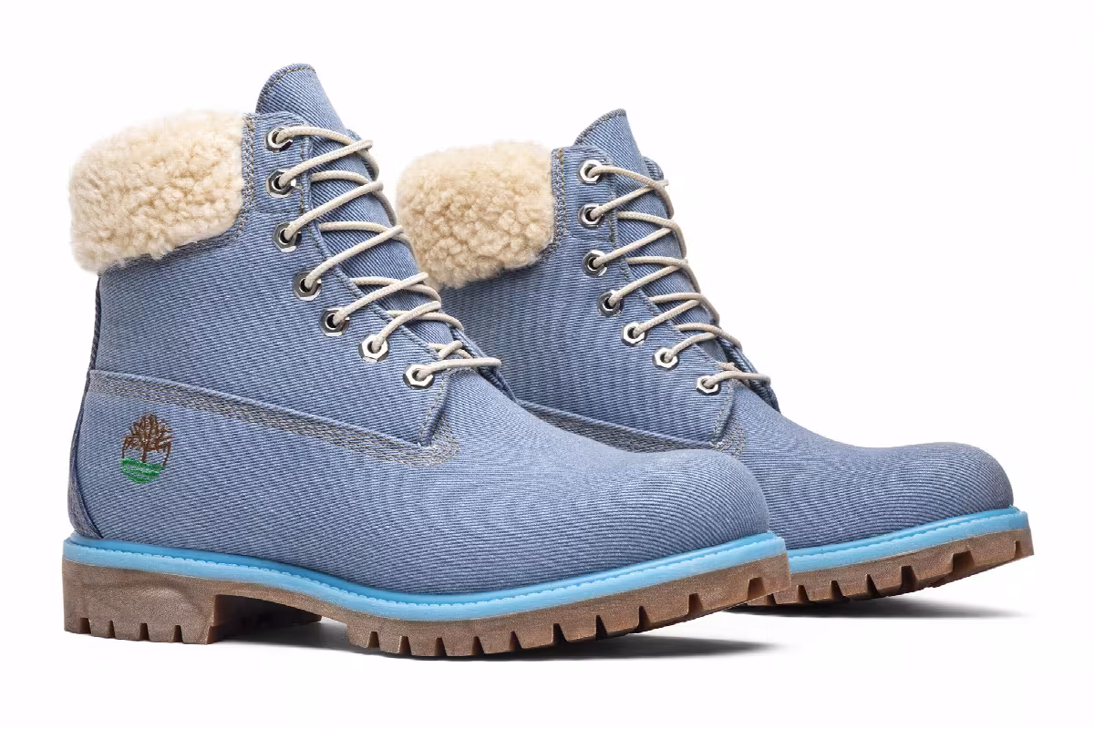 Just Don x Timberland 6 Inch Fabric Boot Blue, view 9