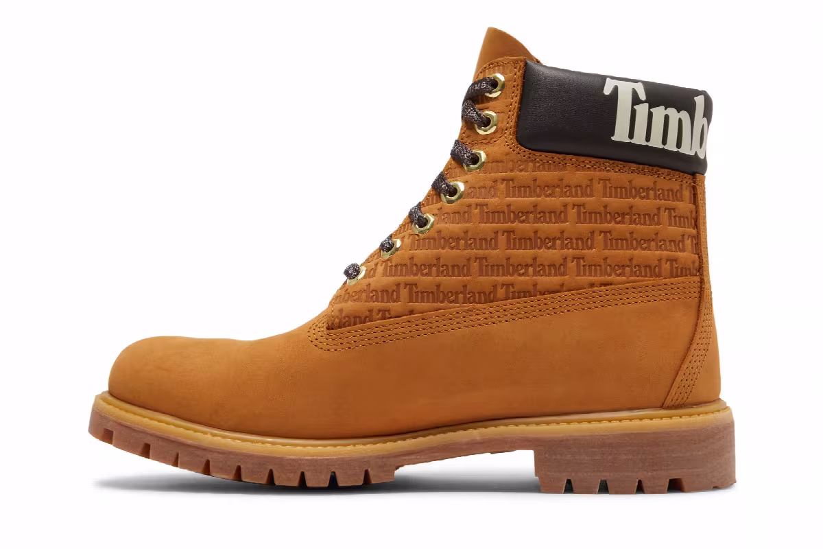 Timberland 6 Inch Premium Boot Repeat Logo - Wheat, view 4