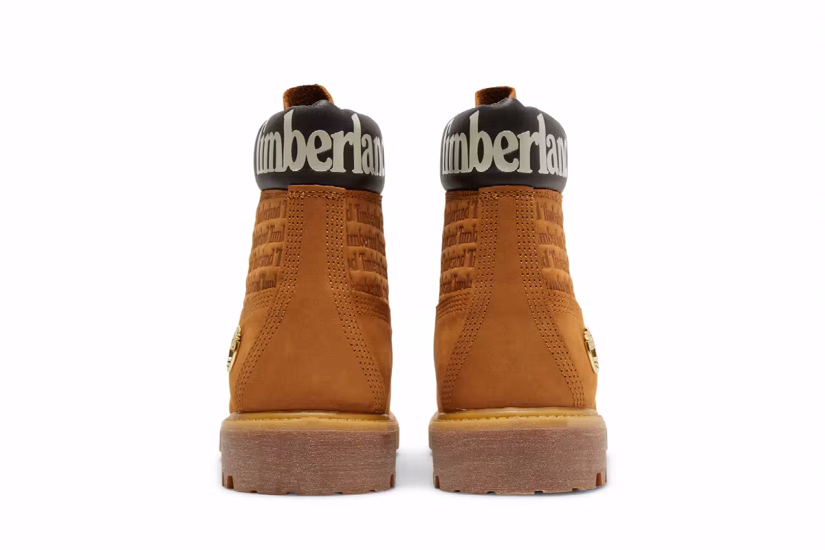 Timberland 6 Inch Premium Boot Repeat Logo - Wheat, view 7
