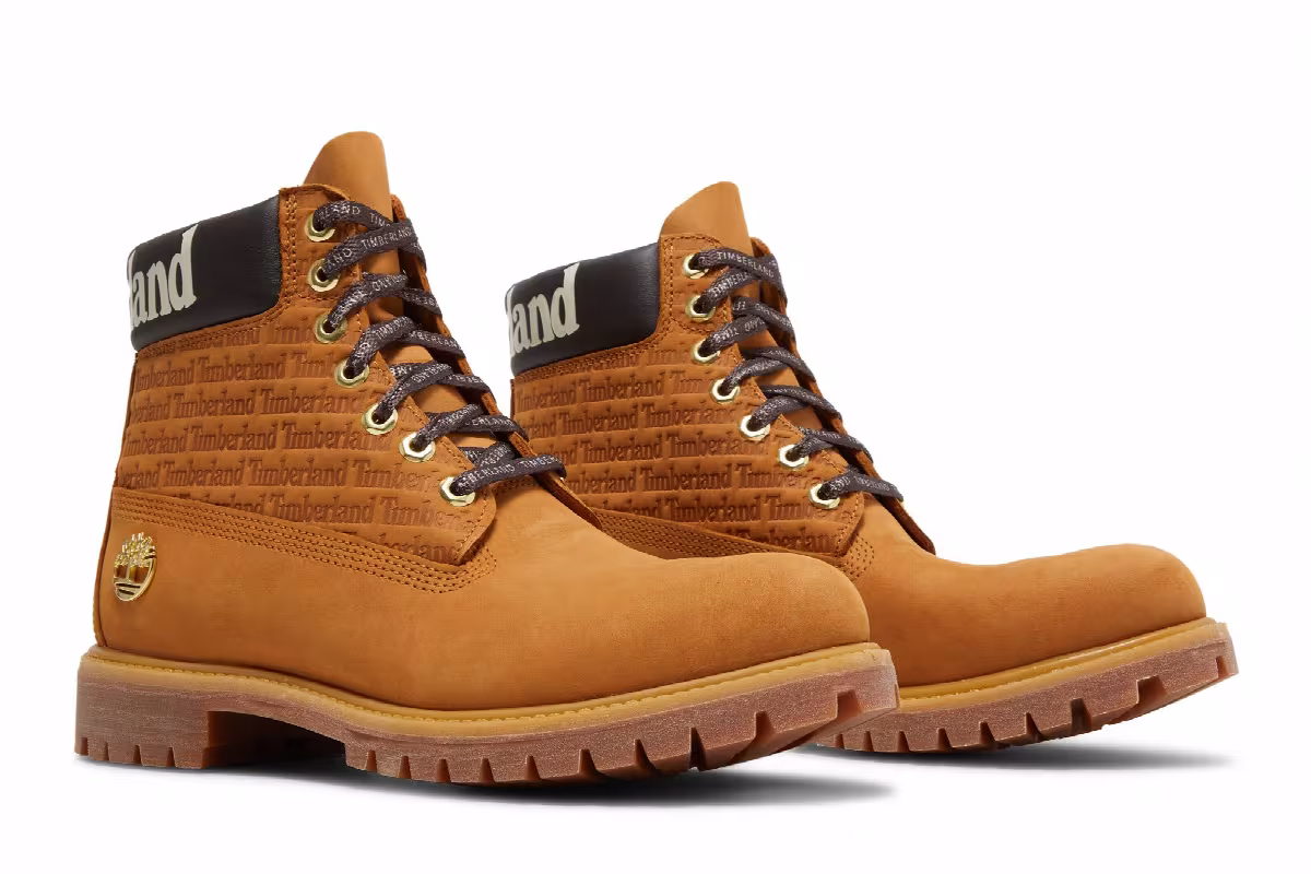 Timberland 6 Inch Premium Boot Repeat Logo - Wheat, view 9