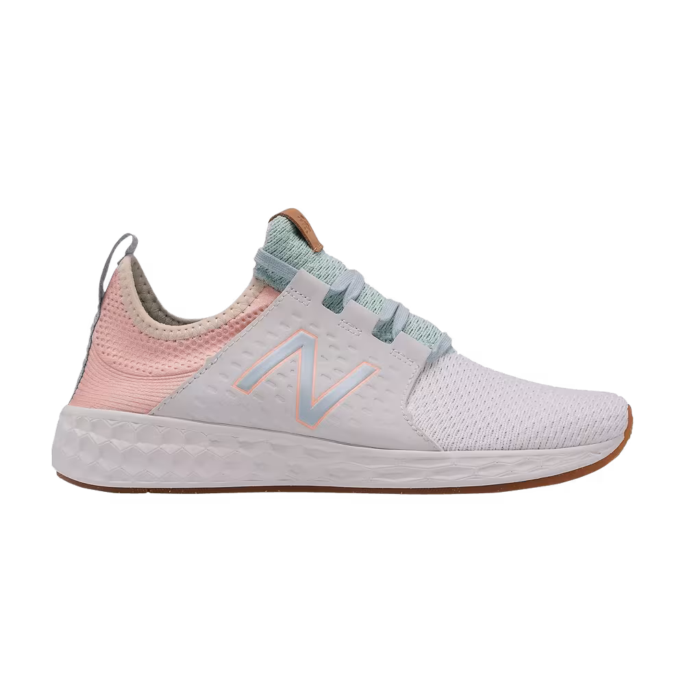 New Balance Women's Fresh Foam Cruzv1 Reissue White Cloud Pink
