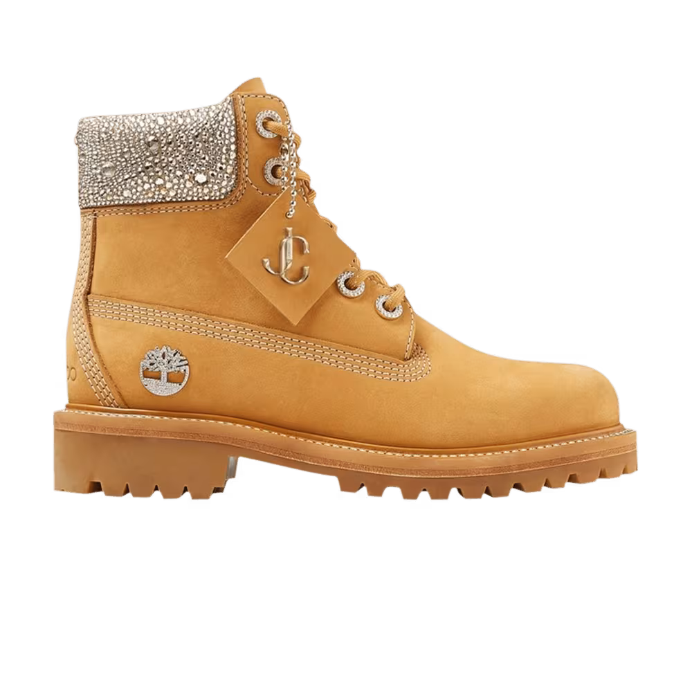 Jimmy Choo x Timberland 6 Inch Premium Boot Crystal Collar