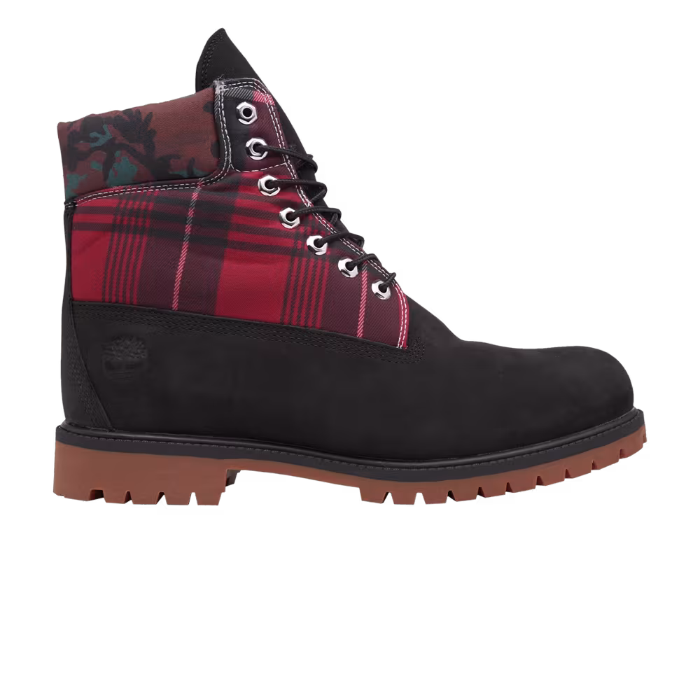 Timberland 6 Inch Heritage Boot Camo Plaid - Black