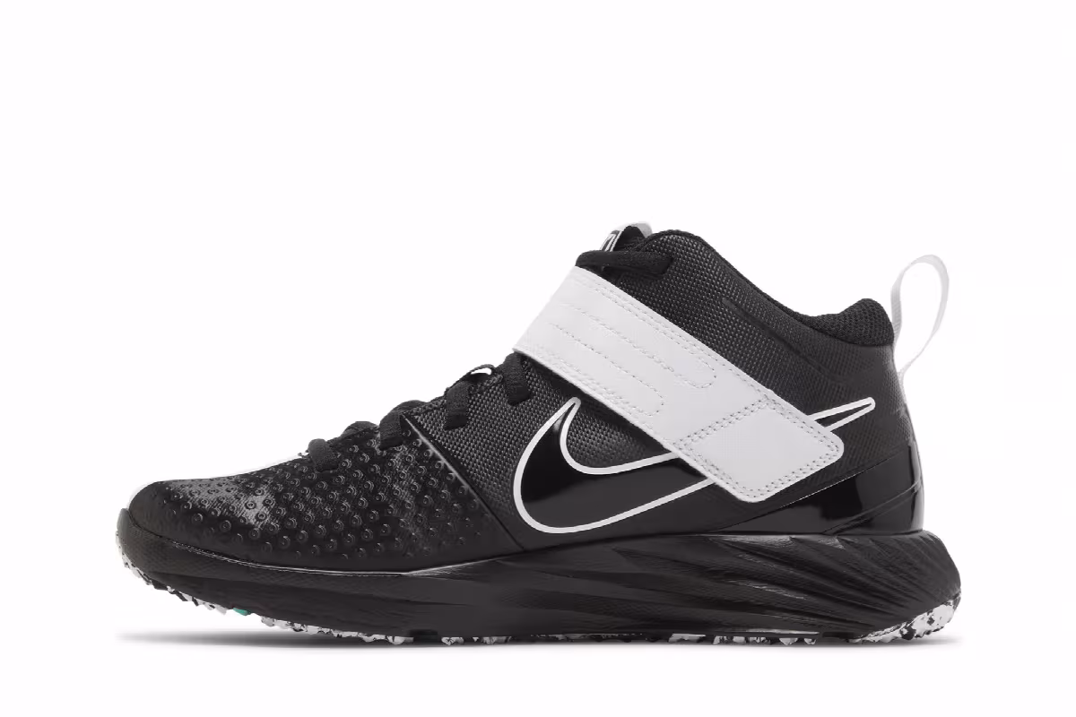 Nike Force Trout 7 Turf GS Black Dynamic Turquoise, view 4