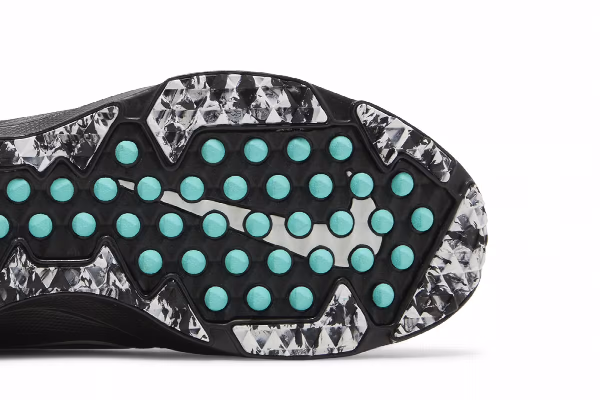 Nike Force Trout 7 Turf GS Black Dynamic Turquoise, view 6