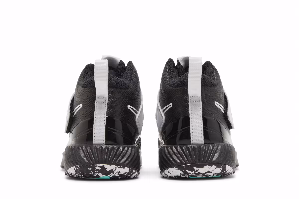 Nike Force Trout 7 Turf GS Black Dynamic Turquoise, view 7