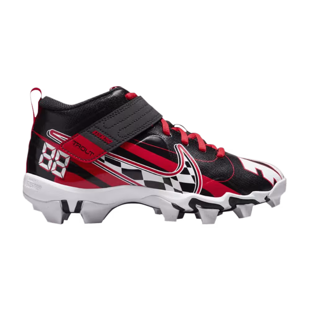 Nike Force Trout 7 GS Black Challenge Red