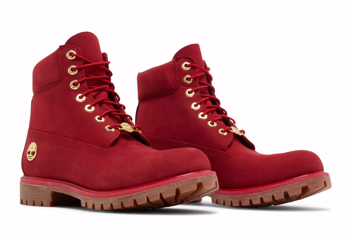 Timberland 6 Inch Premium Boot Dark Red, view 9