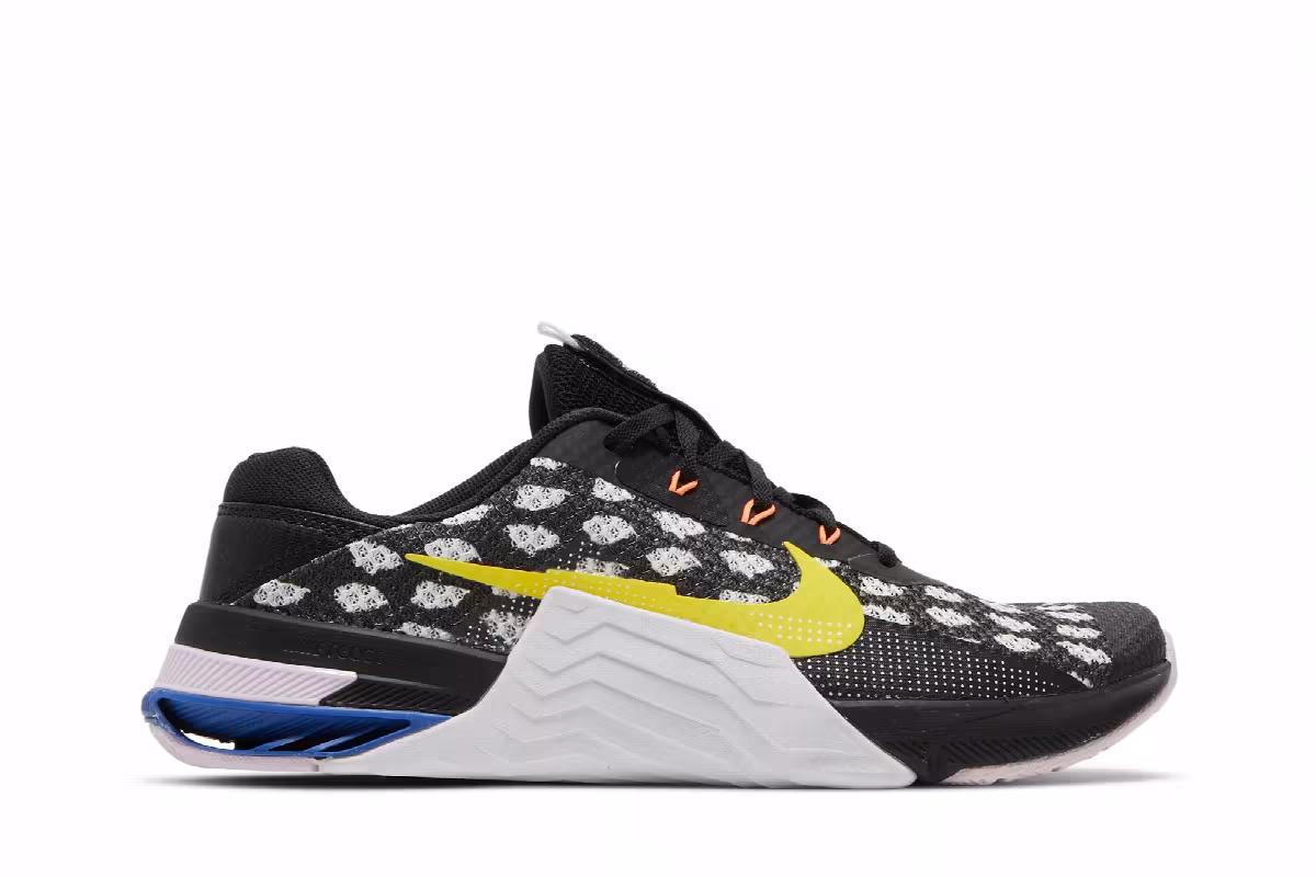 Nike Metcon 7 Polka Black Yellow Strike, view 2