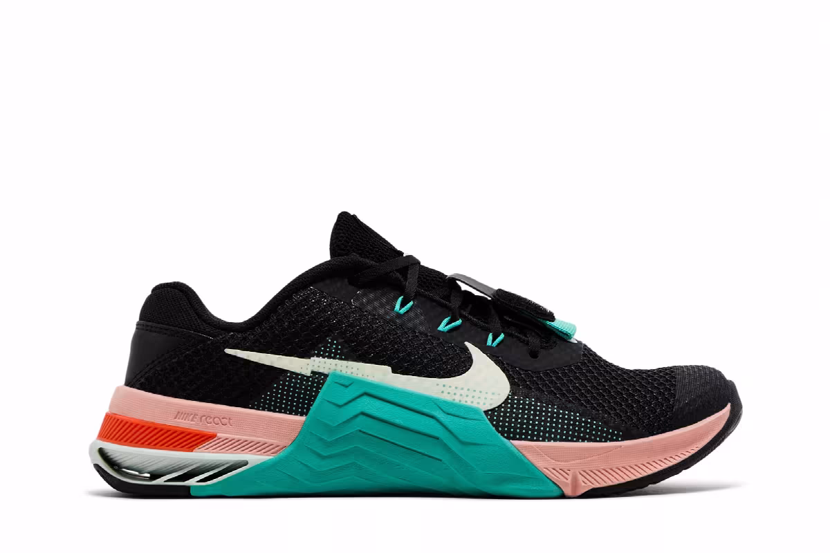 Nike Women's Metcon 7 Black Washed Teal, view 2