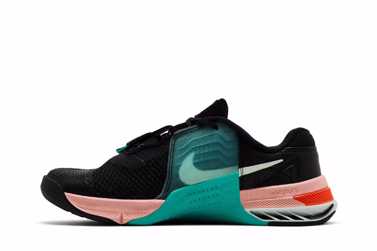 Nike Women's Metcon 7 Black Washed Teal, view 4