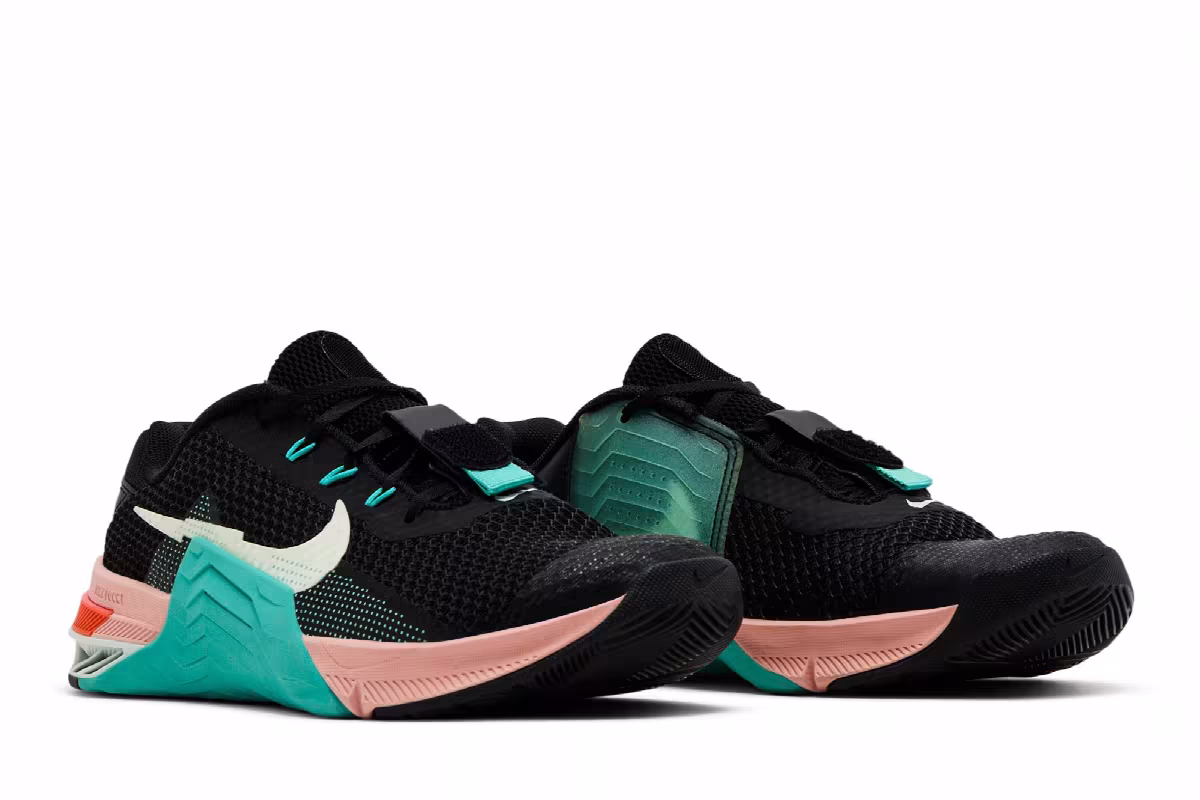 Nike Women's Metcon 7 Black Washed Teal, view 9