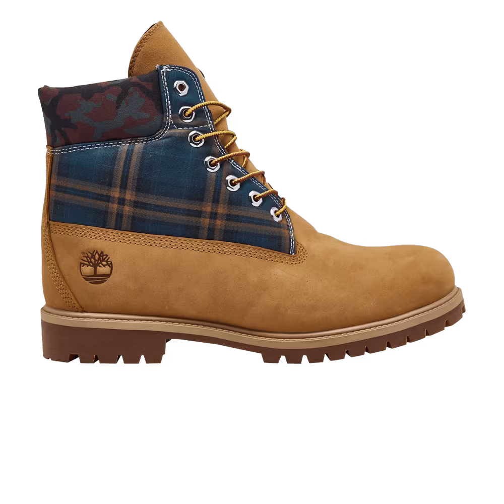 Timberland 6 Inch Heritage Boot Camo Plaid - Wheat