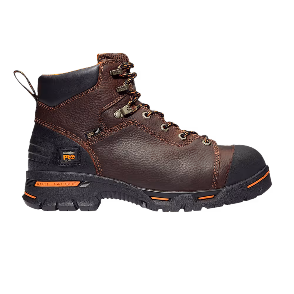 Timberland Endurance CSA 6 Inch Steel Toe Work Boot Brown