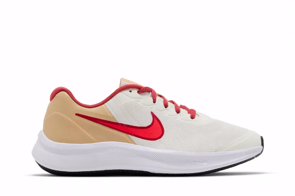 Nike Star Runner 3 GS Sail Bright Crimson, view 2