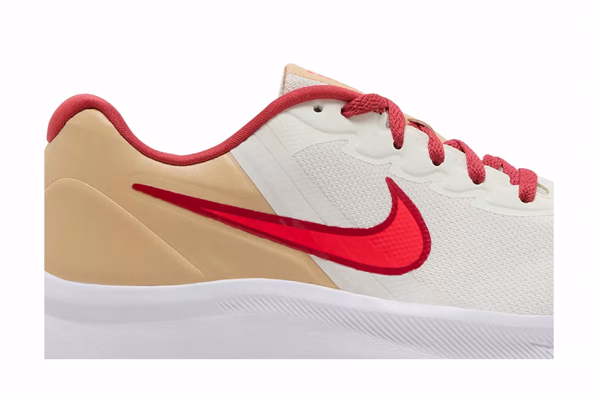 Nike Star Runner 3 GS Sail Bright Crimson, view 3